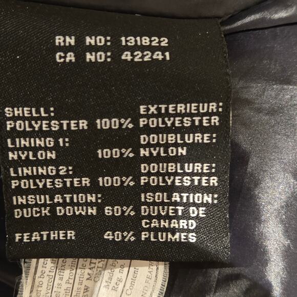 S13 New York KYLIE Dark Blue Detachable Hood Down Puffer Winter Jacket Parka - M - Picture 10 of 11